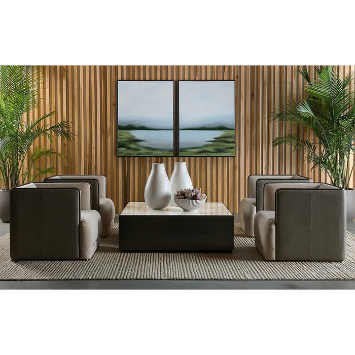 Sunpan Lakeside Views Black Floater Frame - Set of 2