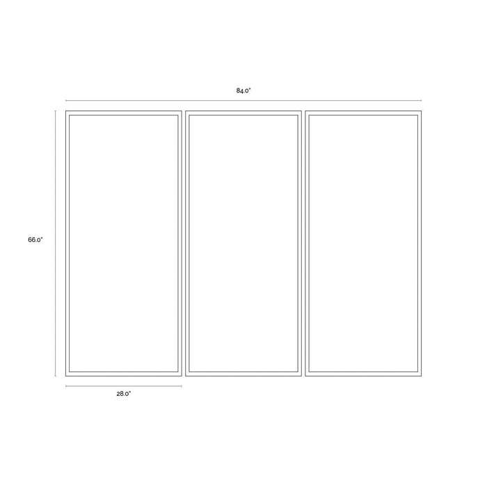 Sunpan Radical Interpretation Black Floater Frame - Set of 3