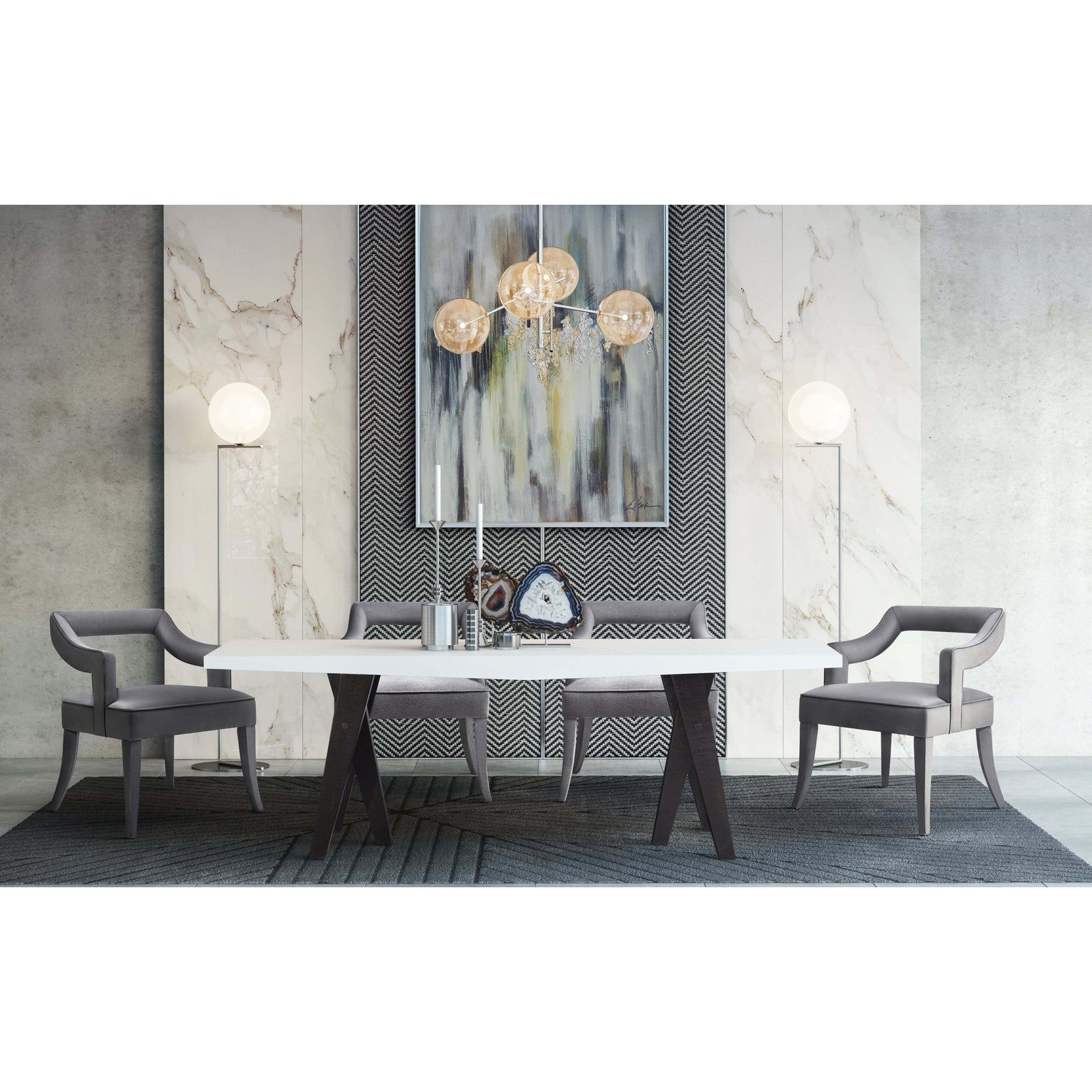 TOV Furniture Tiffany Performance Velvet Chair