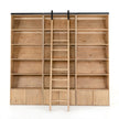 Four Hands Bane Triple Bookshelf with Ladder