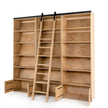 Four Hands Bane Triple Bookshelf with Ladder