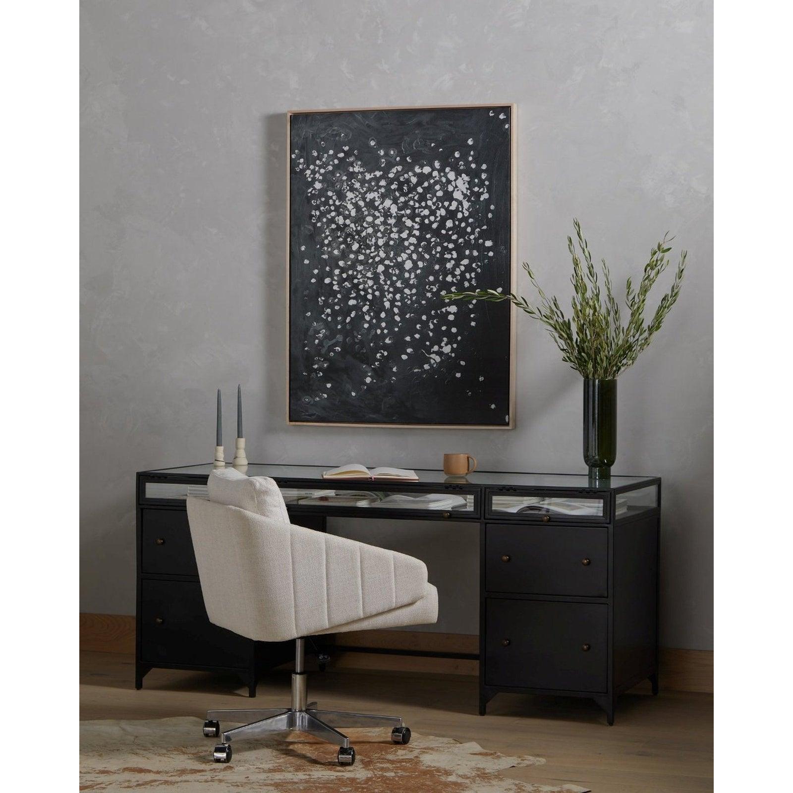 Four Hands Shadow Box Executive Desk