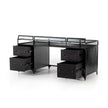 Four Hands Shadow Box Executive Desk