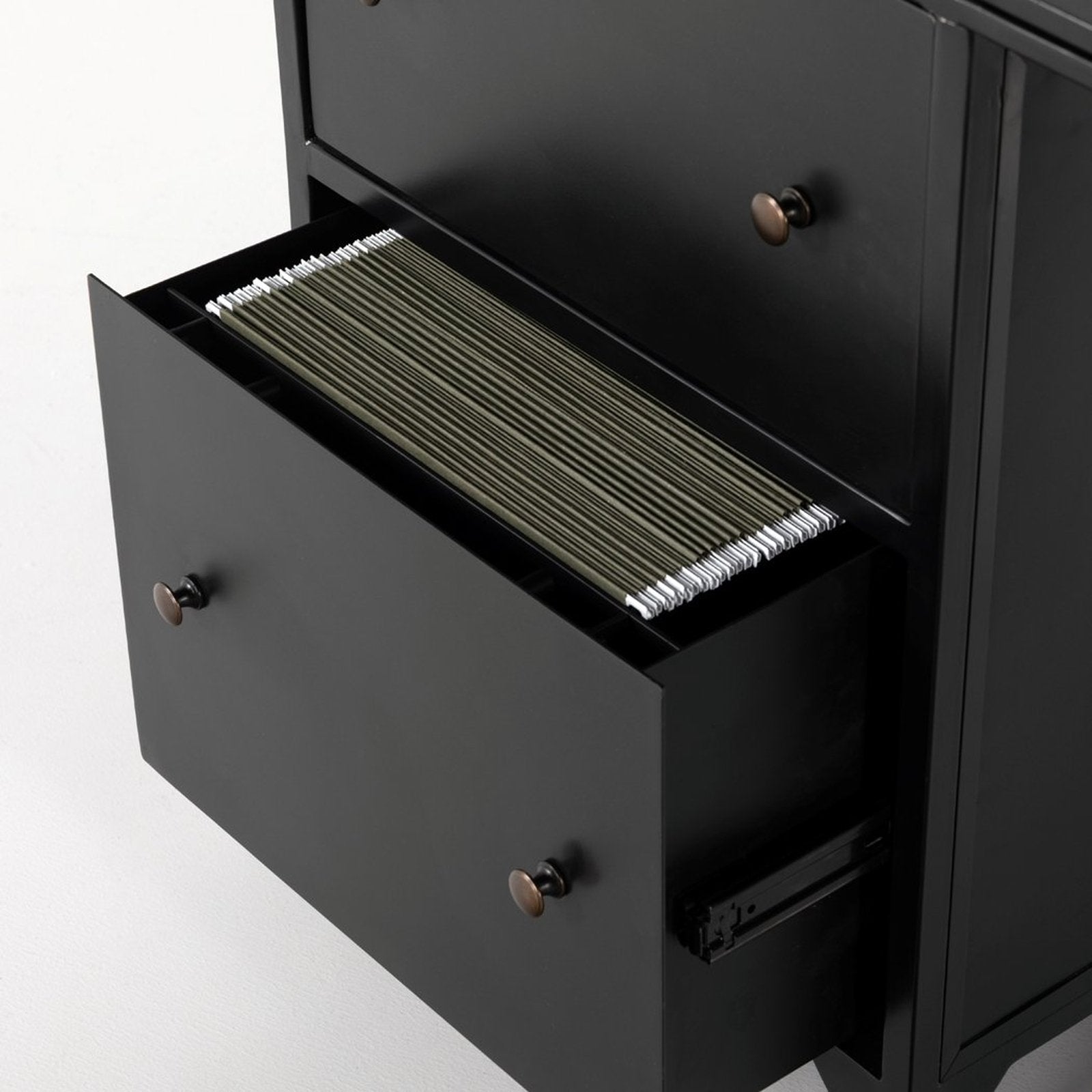 Four Hands Shadow Box Executive Desk