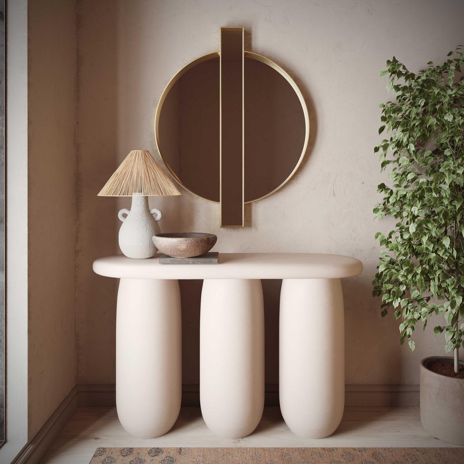 TOV Furniture Rahul Textured Console Table