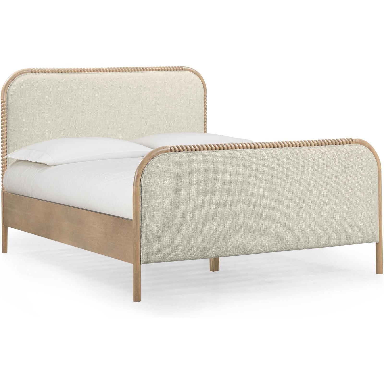 TOV Furniture Hatia Basketweave Panel Bed