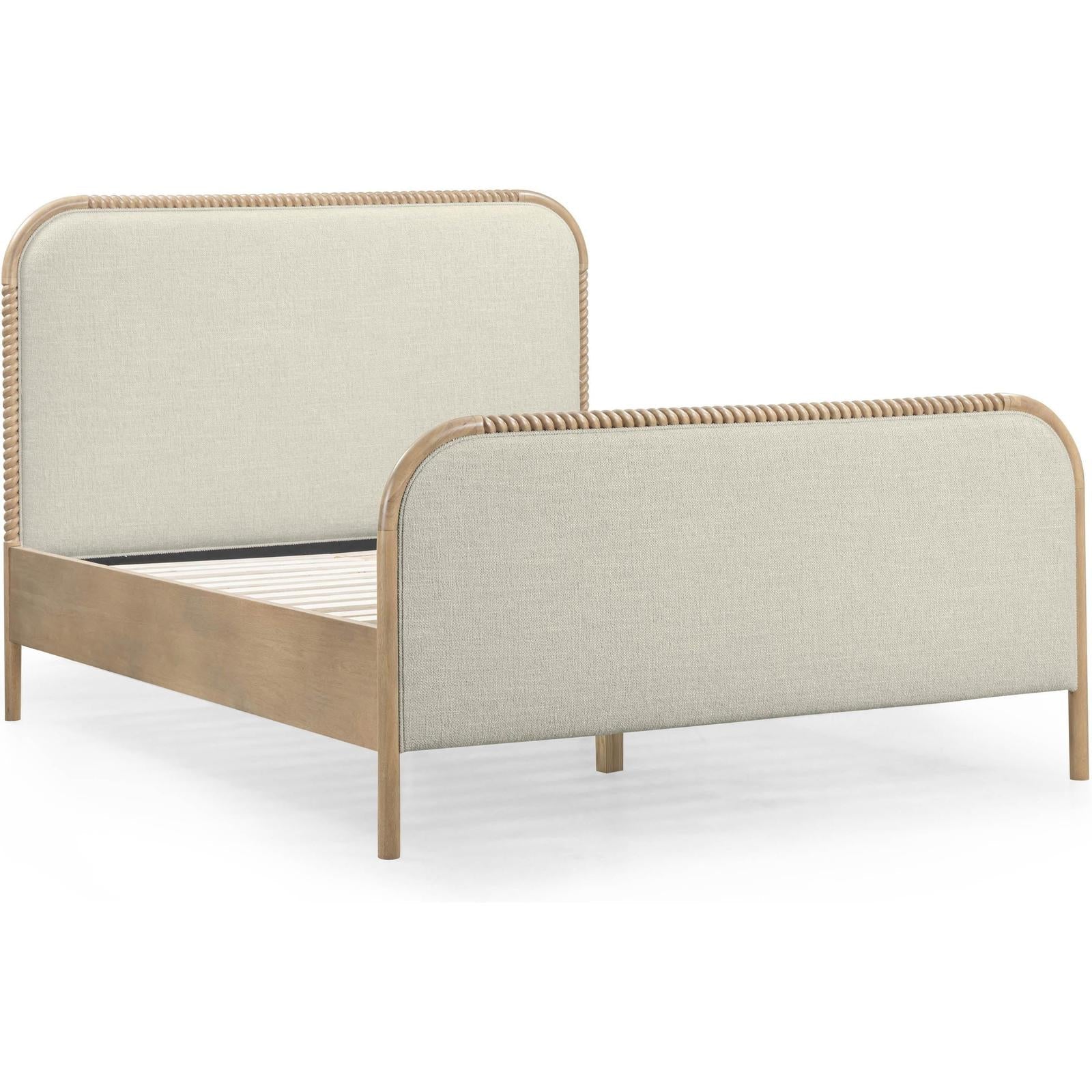 TOV Furniture Hatia Basketweave Panel Bed