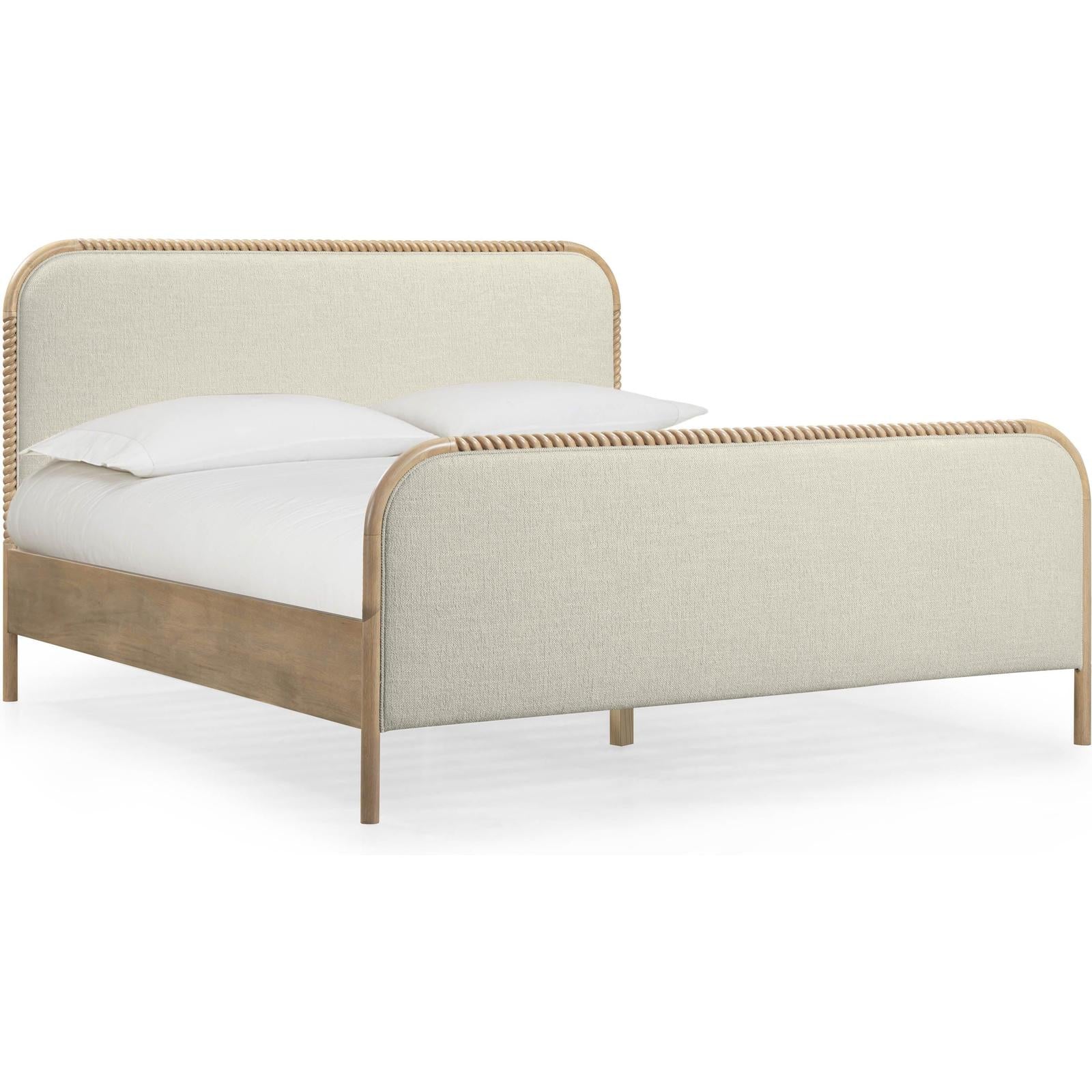 TOV Furniture Hatia Basketweave Panel Bed