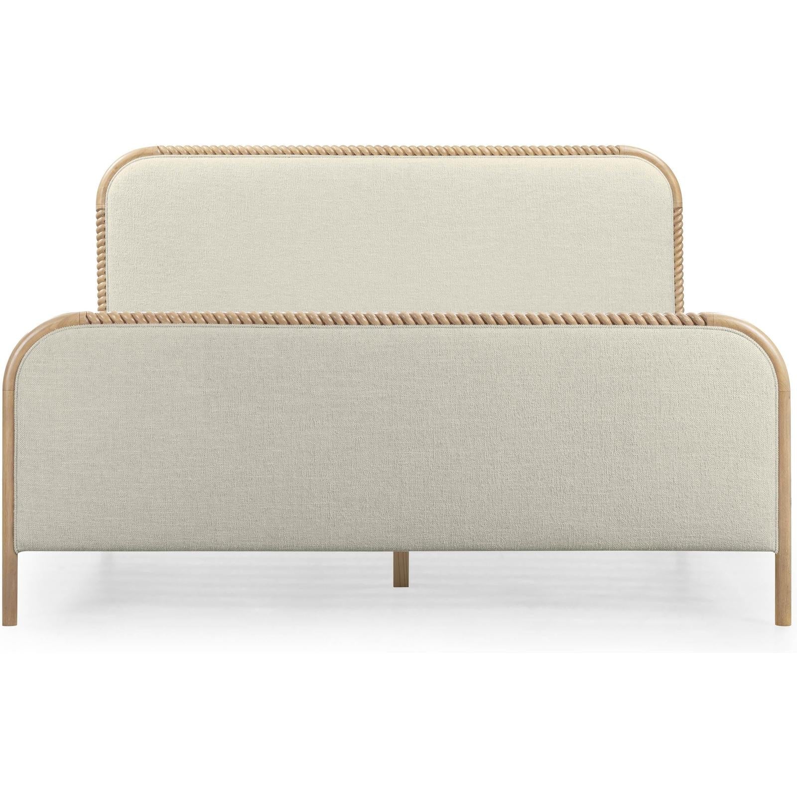 TOV Furniture Hatia Basketweave Panel Bed