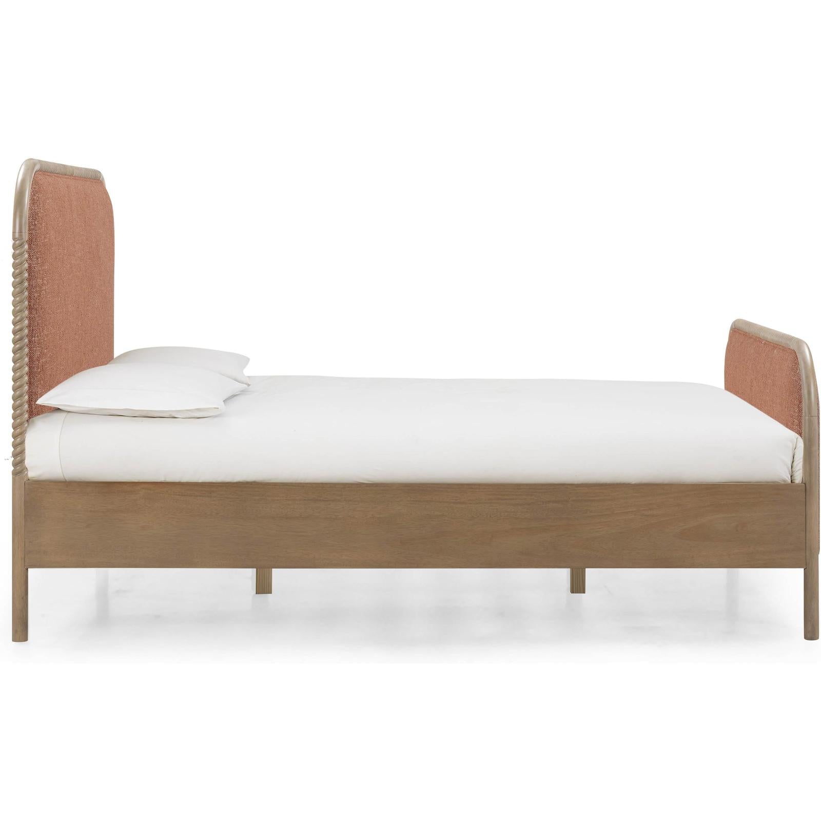 TOV Furniture Hatia Basketweave Panel Bed
