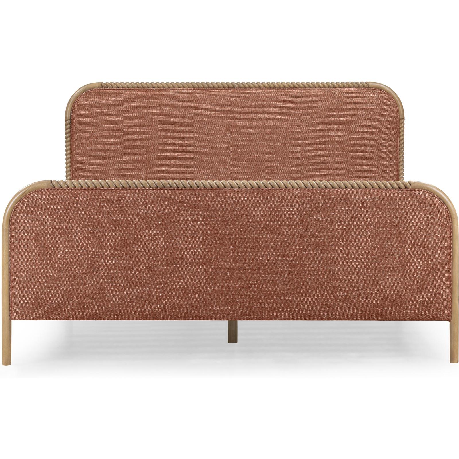 TOV Furniture Hatia Basketweave Panel Bed