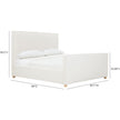 TOV Furniture Bristol Park Ivory Contract-Grade Fabric Upholstered Bed