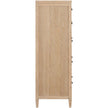 TOV Furniture Bristol Park Whitewashed Oak Wood 7-Drawer Chest
