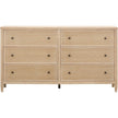 TOV Furniture Bristol Park Whitewashed Oak Wood Drawer Dresser