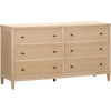 TOV Furniture Bristol Park Whitewashed Oak Wood Drawer Dresser