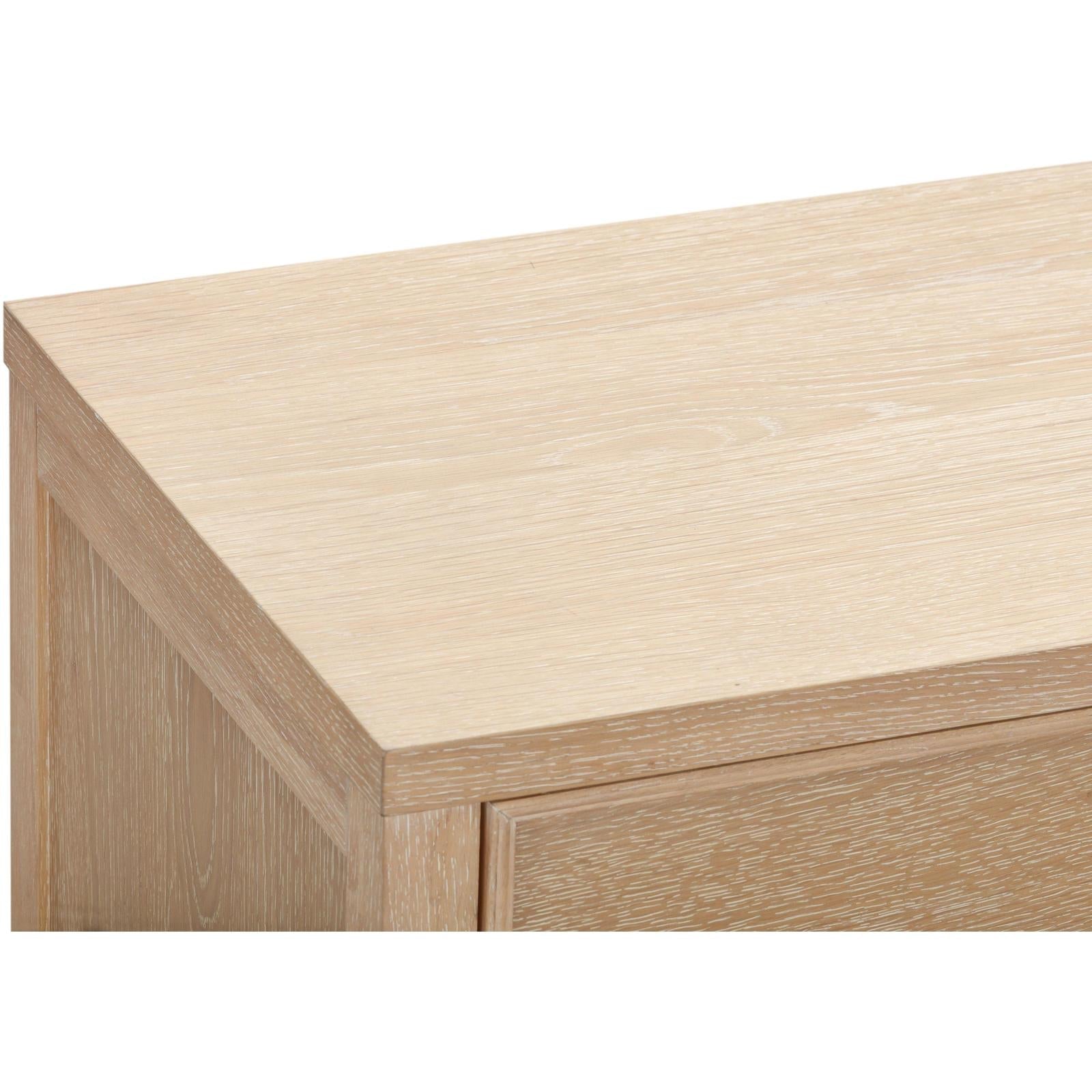 TOV Furniture Bristol Park Whitewashed Oak Wood Drawer Dresser