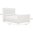 TOV Furniture Bristol Park Ivory Contract-Grade Fabric Upholstered Bed