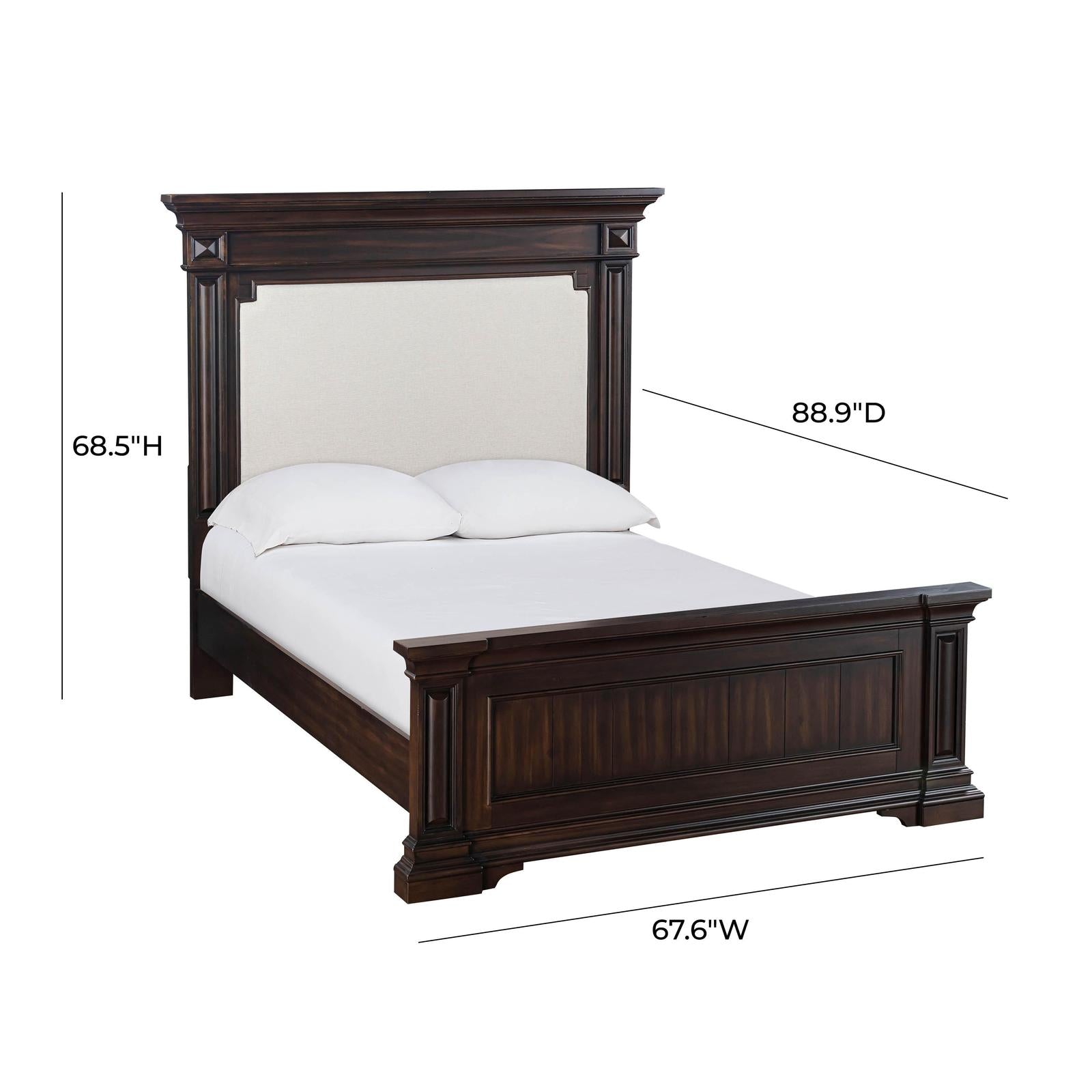 TOV Furniture Stamford Wooden Upholstered Bed