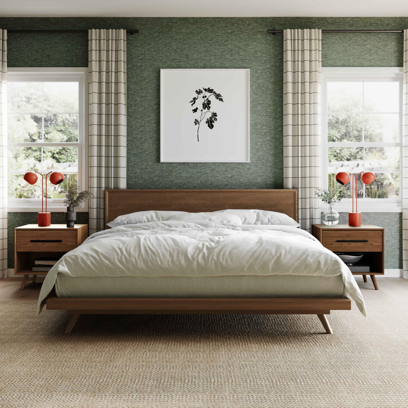 TOV Furniture Emery Walnut Wood Platform Bed
