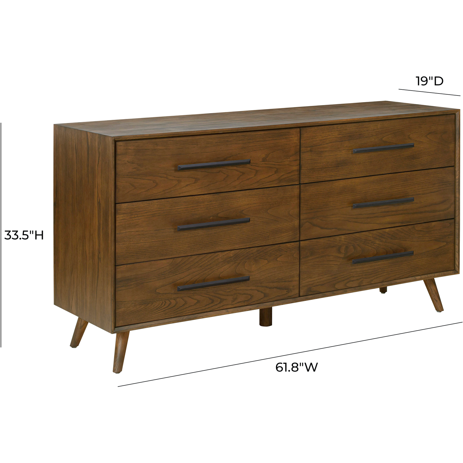 TOV Furniture Emery Walnut Drawer Dresser