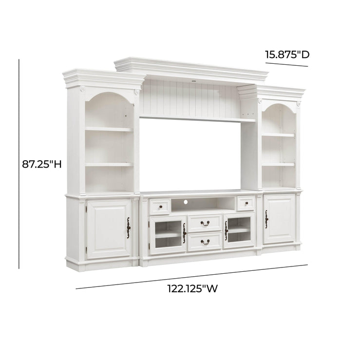 TOV Furniture Newport White Entertainment Center for TVs up to 65"