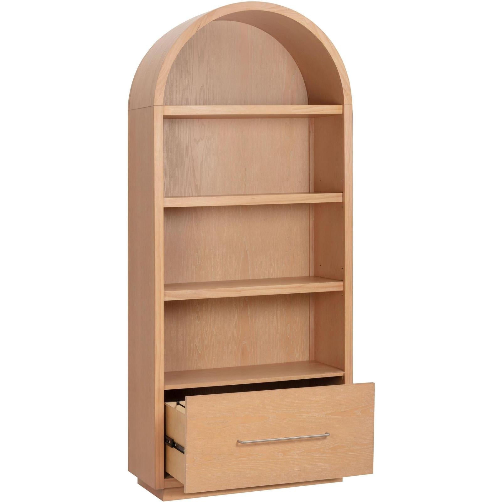 TOV Furniture Marlow Wood Bookcase With File Drawer