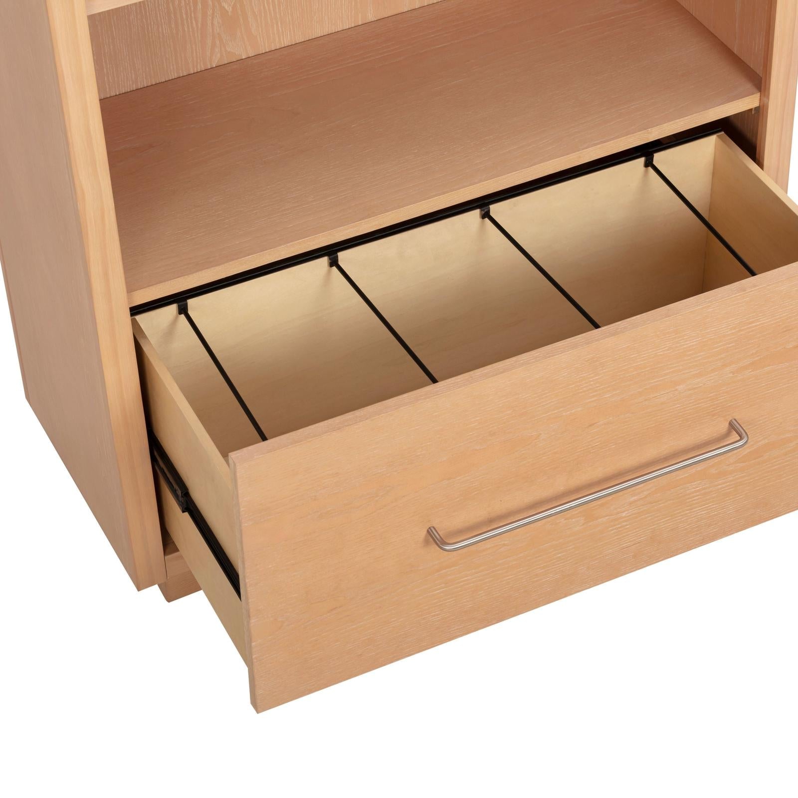 TOV Furniture Marlow Wood Bookcase With File Drawer
