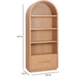 TOV Furniture Marlow Wood Bookcase With File Drawer