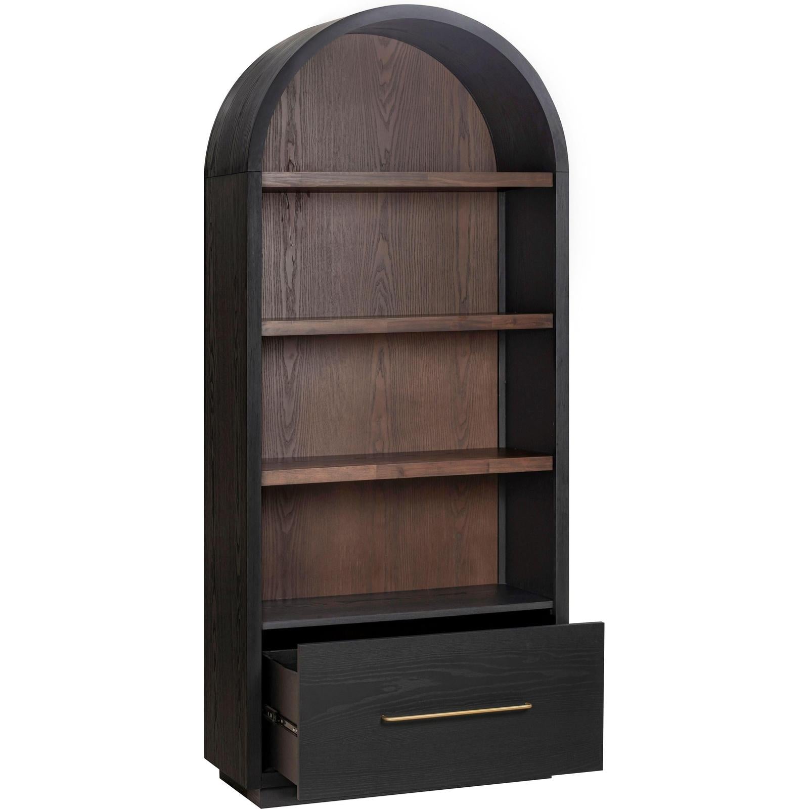 TOV Furniture Marlow Wood Bookcase With File Drawer