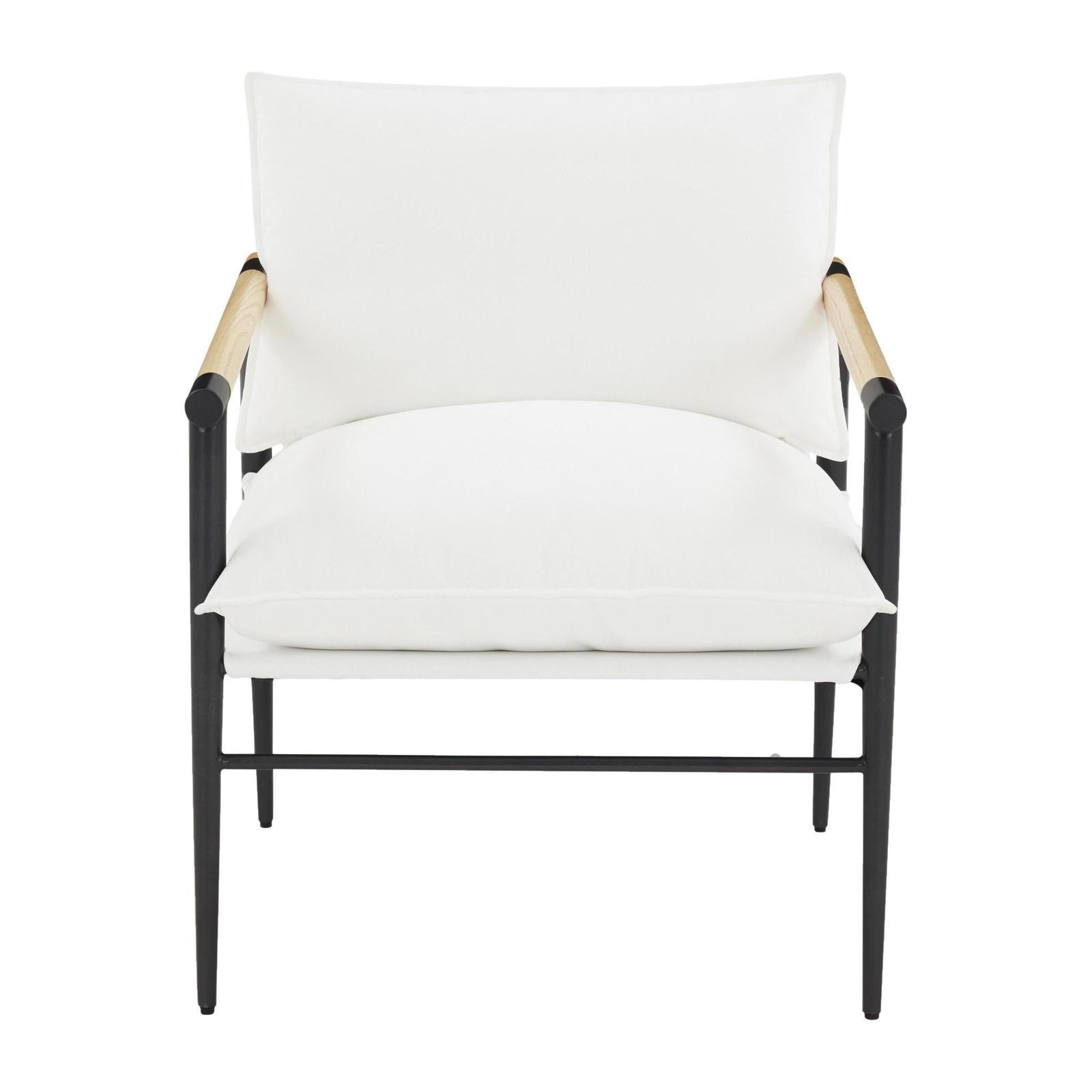 TOV Furniture Cali Pearl Performance Fabric Accent Chair