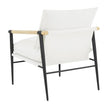 TOV Furniture Cali Pearl Performance Fabric Accent Chair