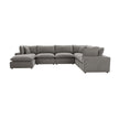 TOV Furniture Cali 7-Piece Performance Fabric Modular Large Chaise Sectional