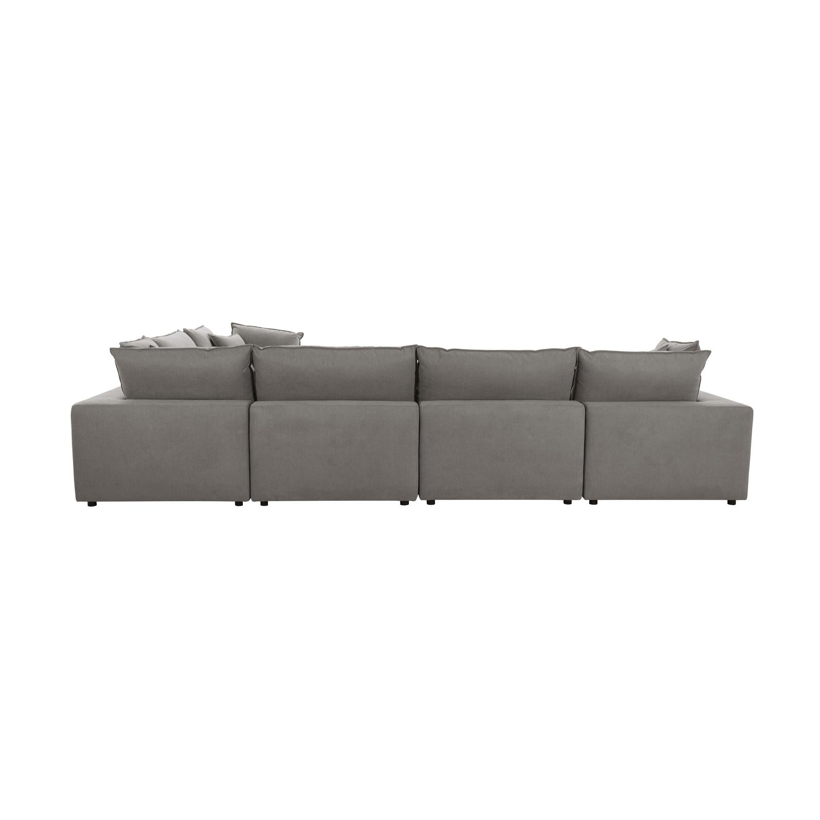 TOV Furniture Cali 7-Piece Performance Fabric Modular Large Chaise Sectional