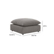 TOV Furniture Cali Performance Fabric Ottoman