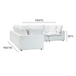 TOV Furniture Cali 5-Piece Performance Fabric Modular L-Sectional