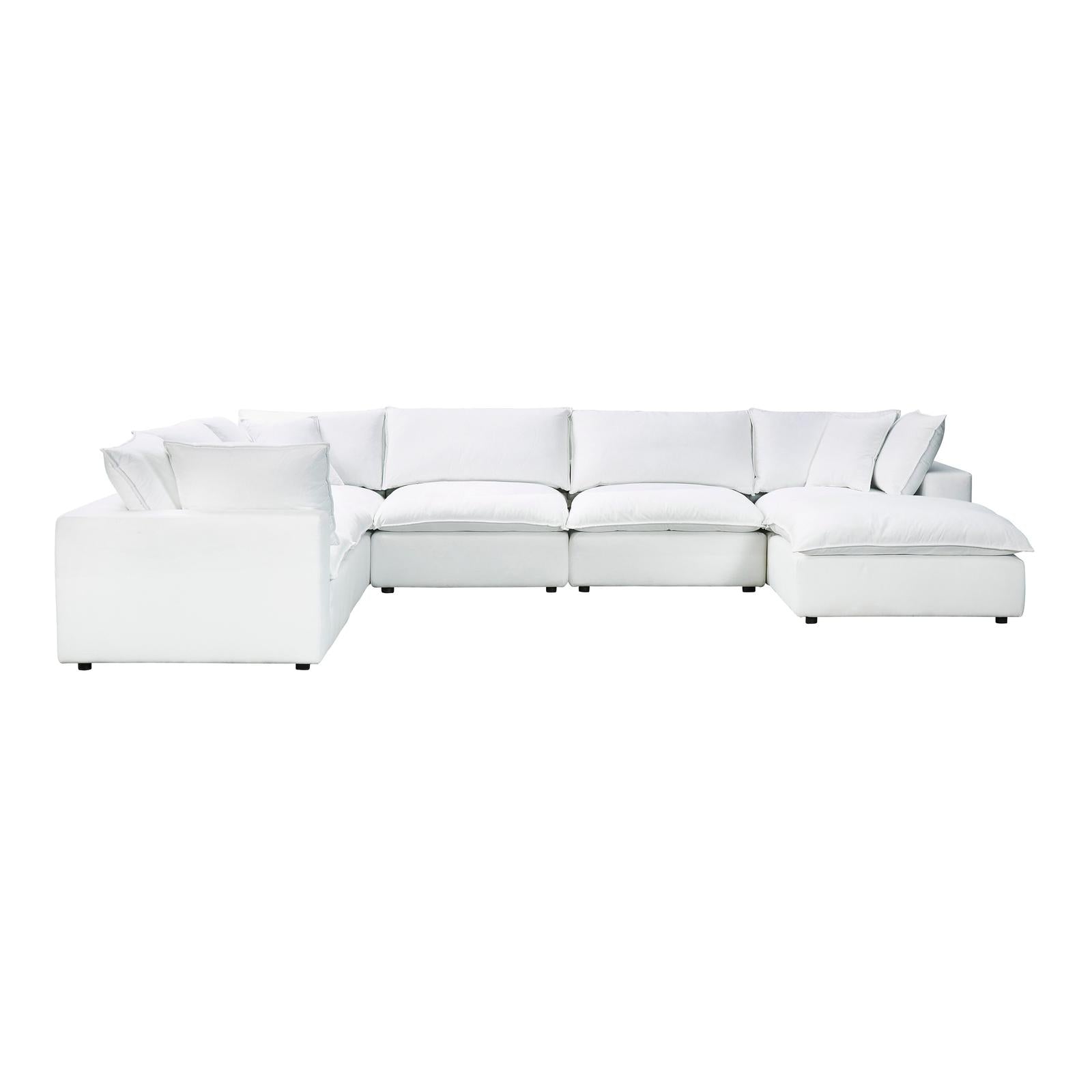 TOV Furniture Cali 7-Piece Performance Fabric Modular Large Chaise Sectional