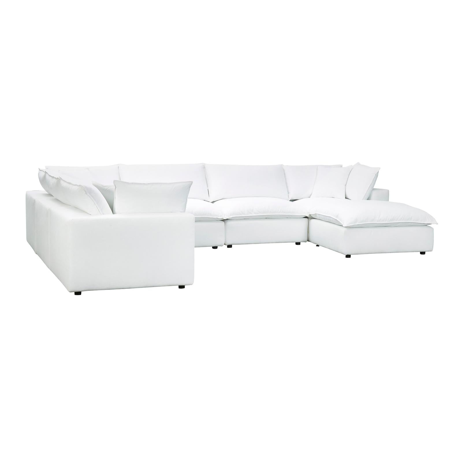 TOV Furniture Cali 7-Piece Performance Fabric Modular Large Chaise Sectional