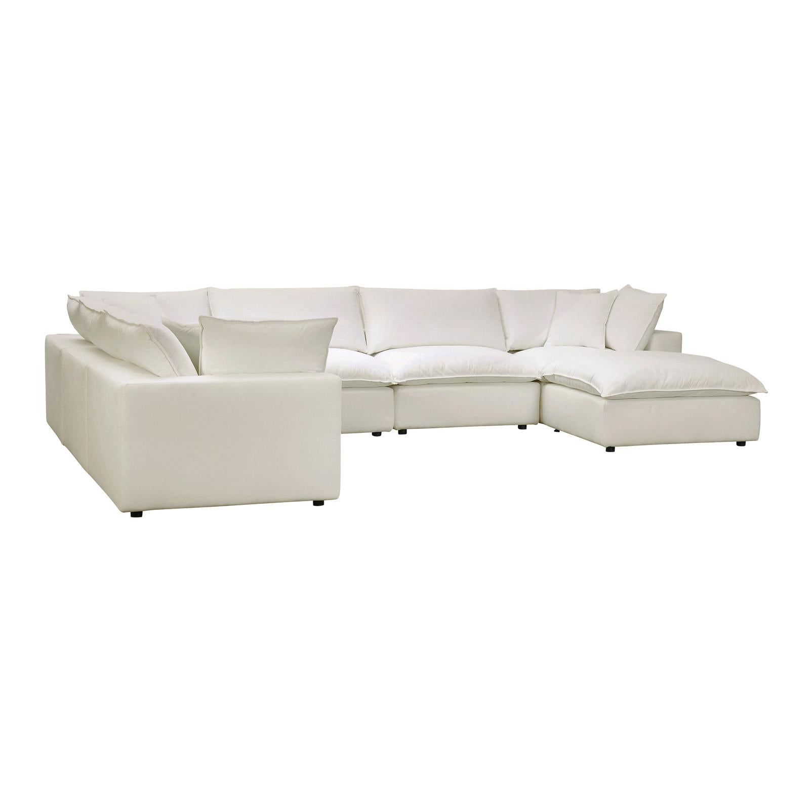 TOV Furniture Cali 7-Piece Performance Fabric Modular Large Chaise Sectional