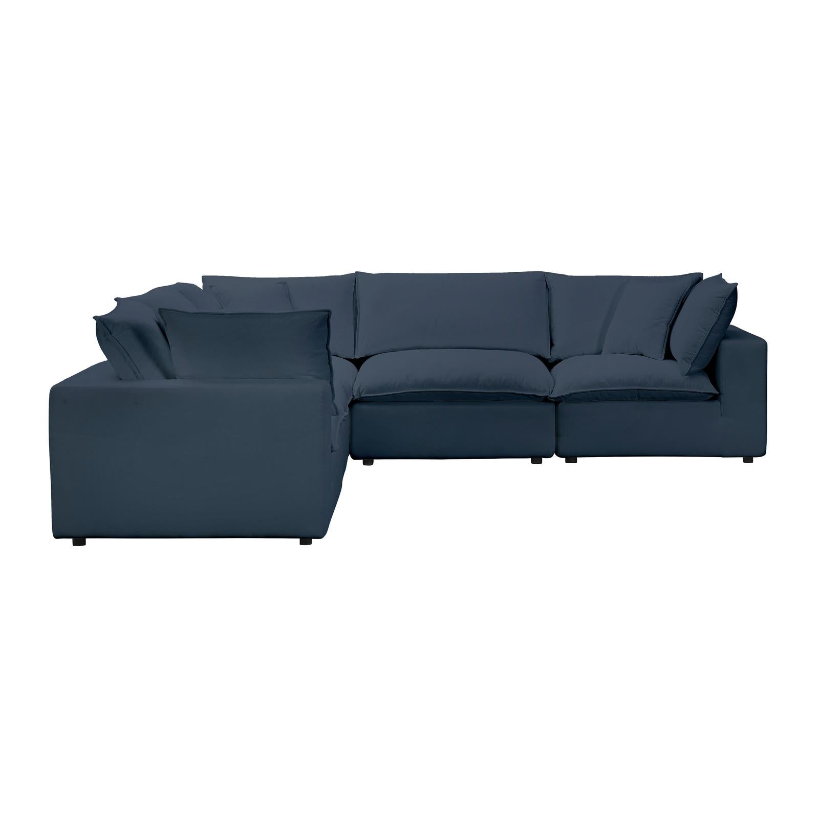 TOV Furniture Cali 5-Piece Performance Fabric Modular L-Sectional