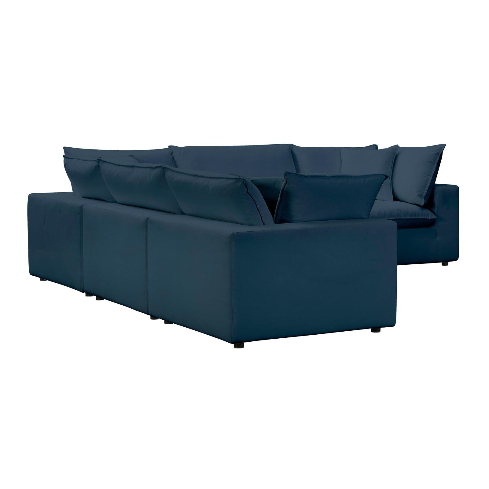 TOV Furniture Cali 5-Piece Performance Fabric Modular L-Sectional