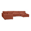 TOV Furniture Cali 7-Piece Performance Fabric Modular Large Chaise Sectional