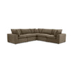 TOV Furniture Cali 5-Piece Chocolate Brown Performance Velvet L-Sectional