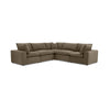 TOV Furniture Cali 5-Piece Chocolate Brown Performance Velvet L-Sectional
