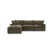 TOV Furniture Cali 4-Piece Chocolate Brown Performance Velvet Sectional