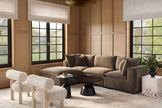 TOV Furniture Cali 4-Piece Chocolate Brown Performance Velvet Sectional