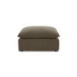 TOV Furniture Cali Chocolate Brown Performance Velvet Ottoman