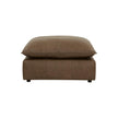 TOV Furniture Cali Brown Leather Ottoman