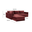 TOV Furniture Willow 5-Piece Performance Velvet Modular Sectional