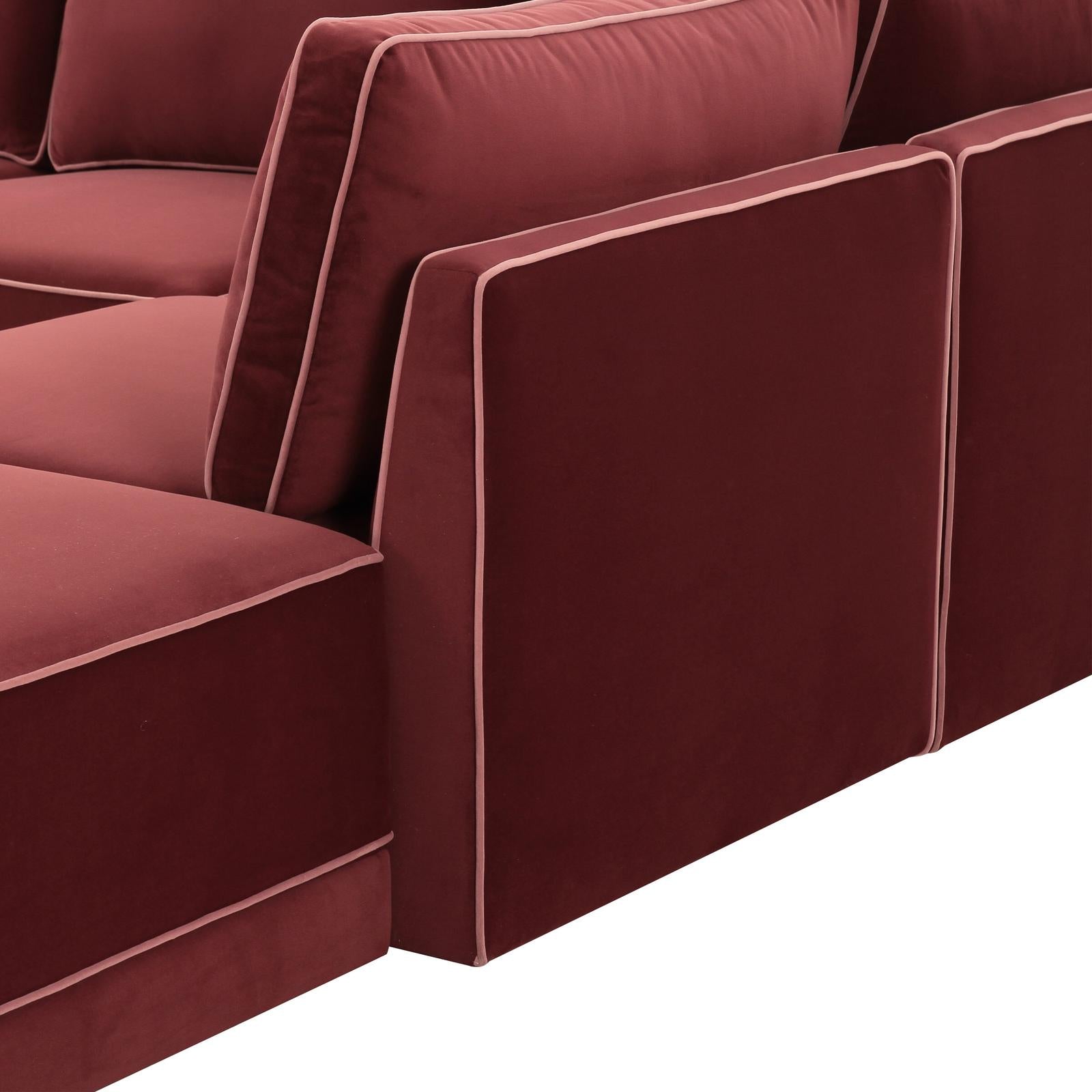 TOV Furniture Willow 5-Piece Performance Velvet Modular Sectional