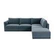 TOV Furniture Willow 5-Piece Performance Velvet Modular Sectional